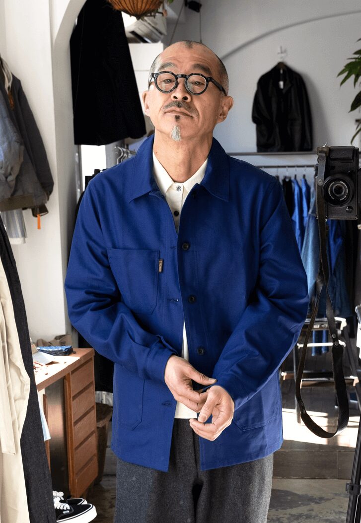 Renocntrant　COTTON NYLON LONG SLEVE POLO SHIRT