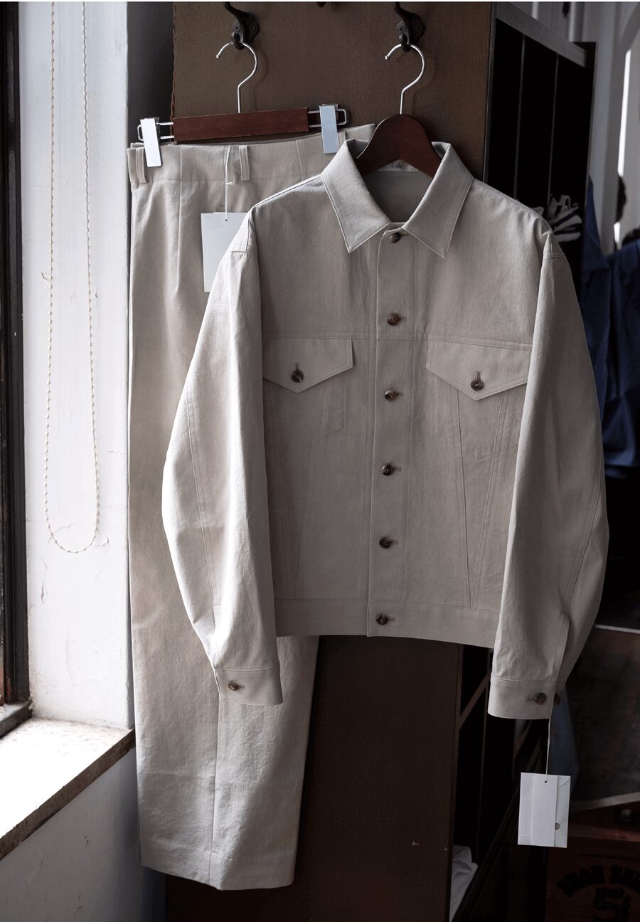 Cale　Nidom Finish Chino Tracker Jacket & 2-Tuck Trousers