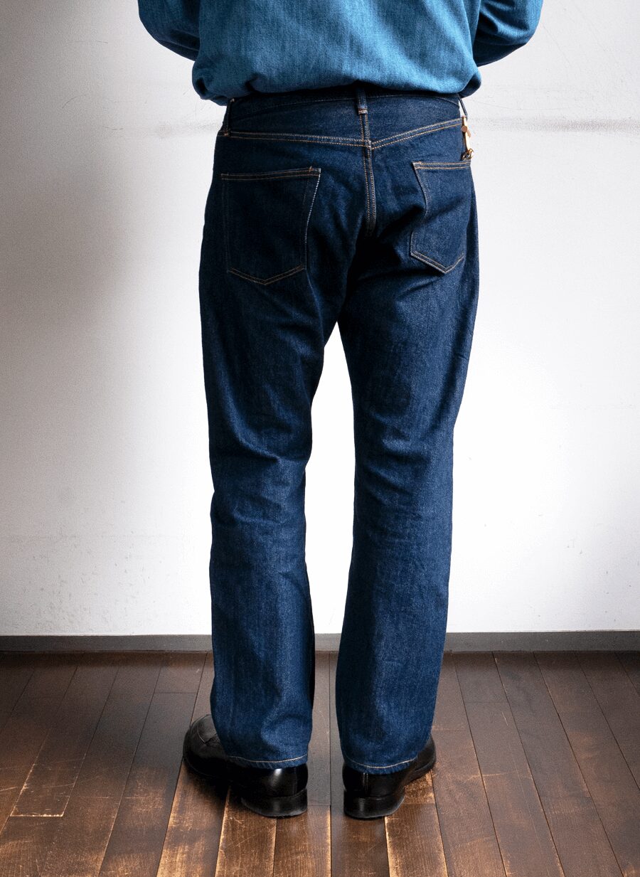 CIOTA　Straight 5 Pocket Pants Navy（One Wash）