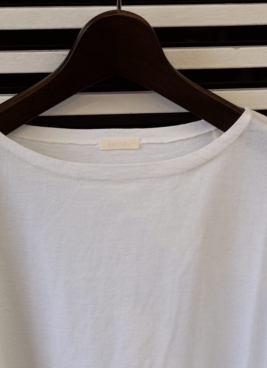 COMOLI　コットンジャージ ボートネック