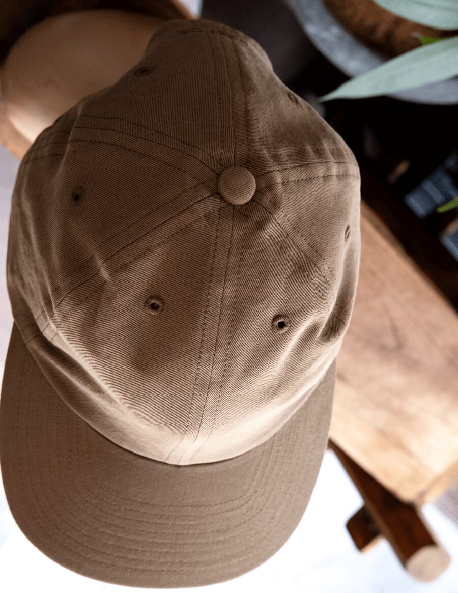 ULTERIOR　RAMIE/COTTON WEST POINT 6 PANELED CAP