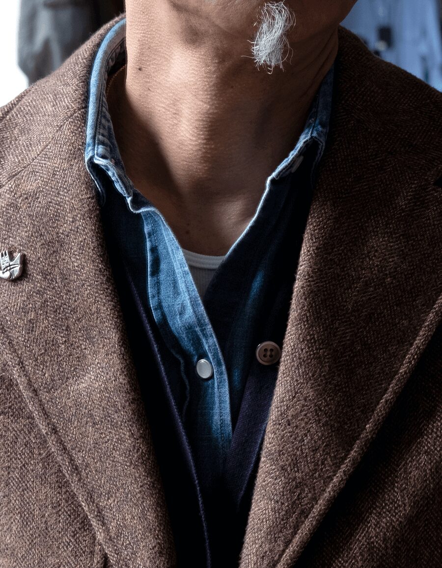 LOS ANGELES APPAREL　2×1 Cotton Spandex Rib Tank