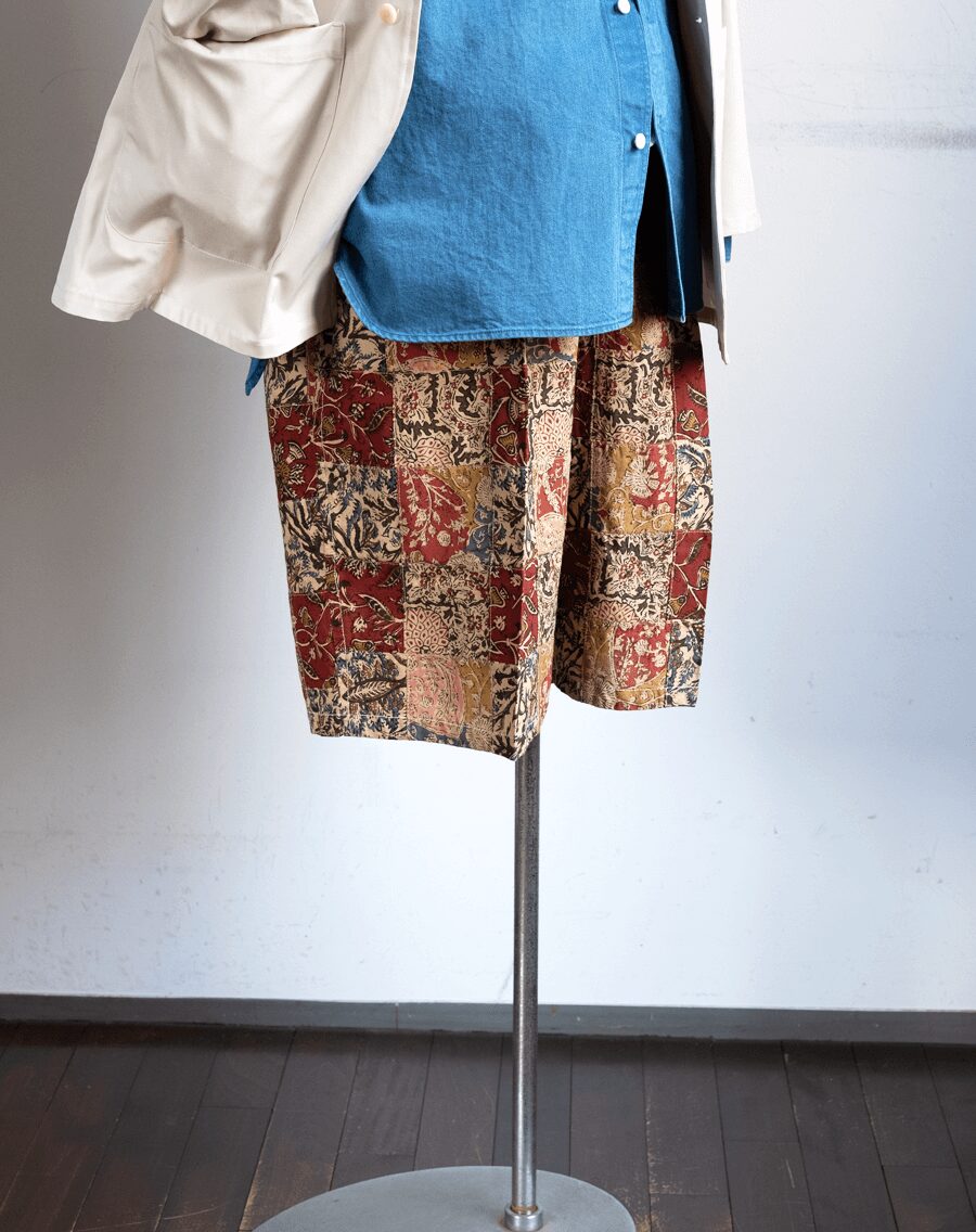 South2 West8　String Slack Short – Batik Printed Patch Work