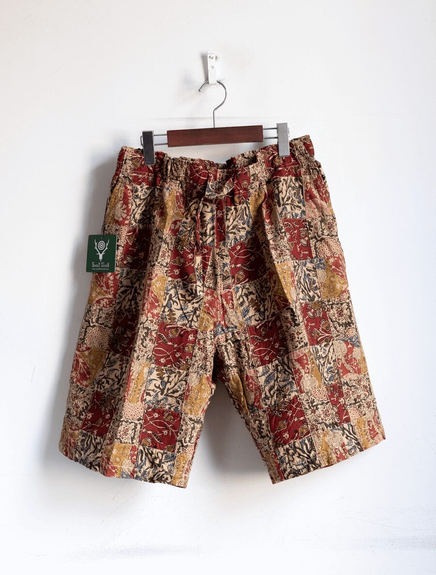 South2 West8　String Slack Short – Batik Printed Patch Work