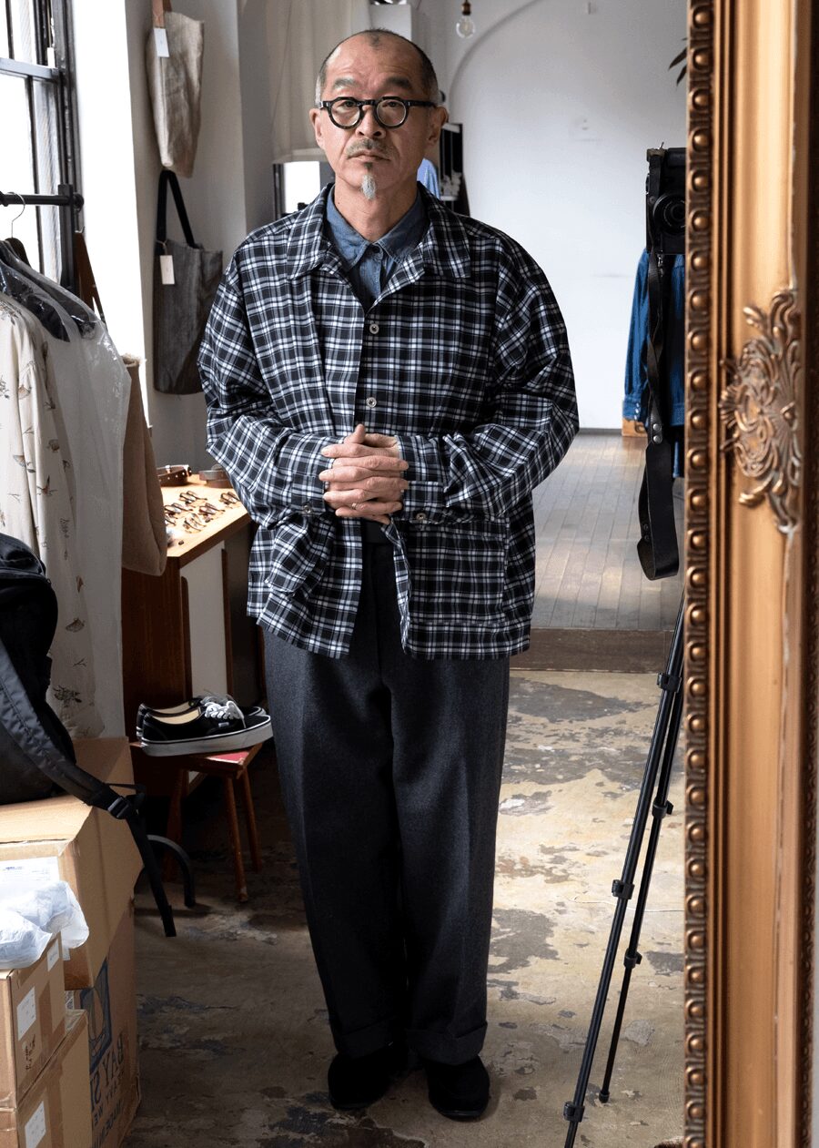 THE MAGUEY　BLACK PLAID UTILITY JACKET