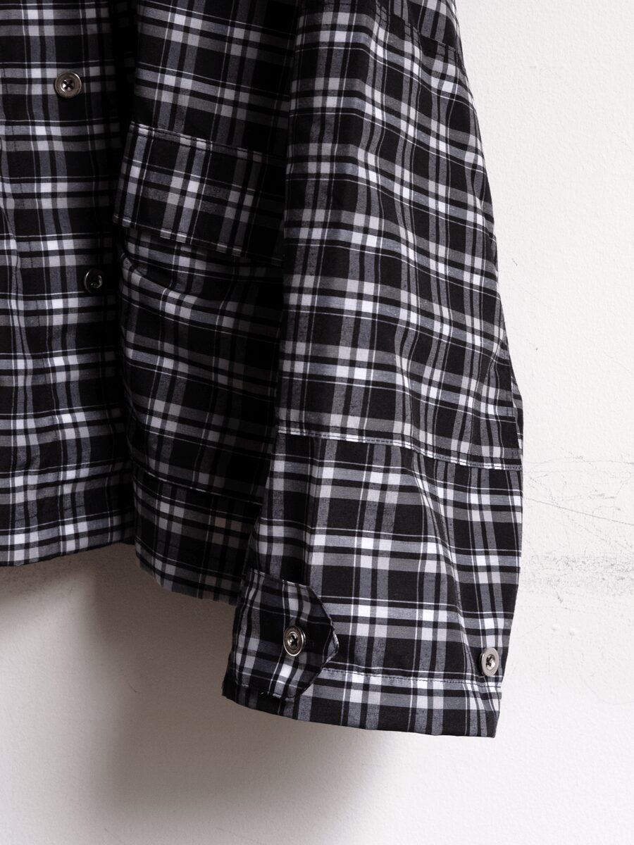 THE MAGUEY　BLACK PLAID UTILITY JACKET