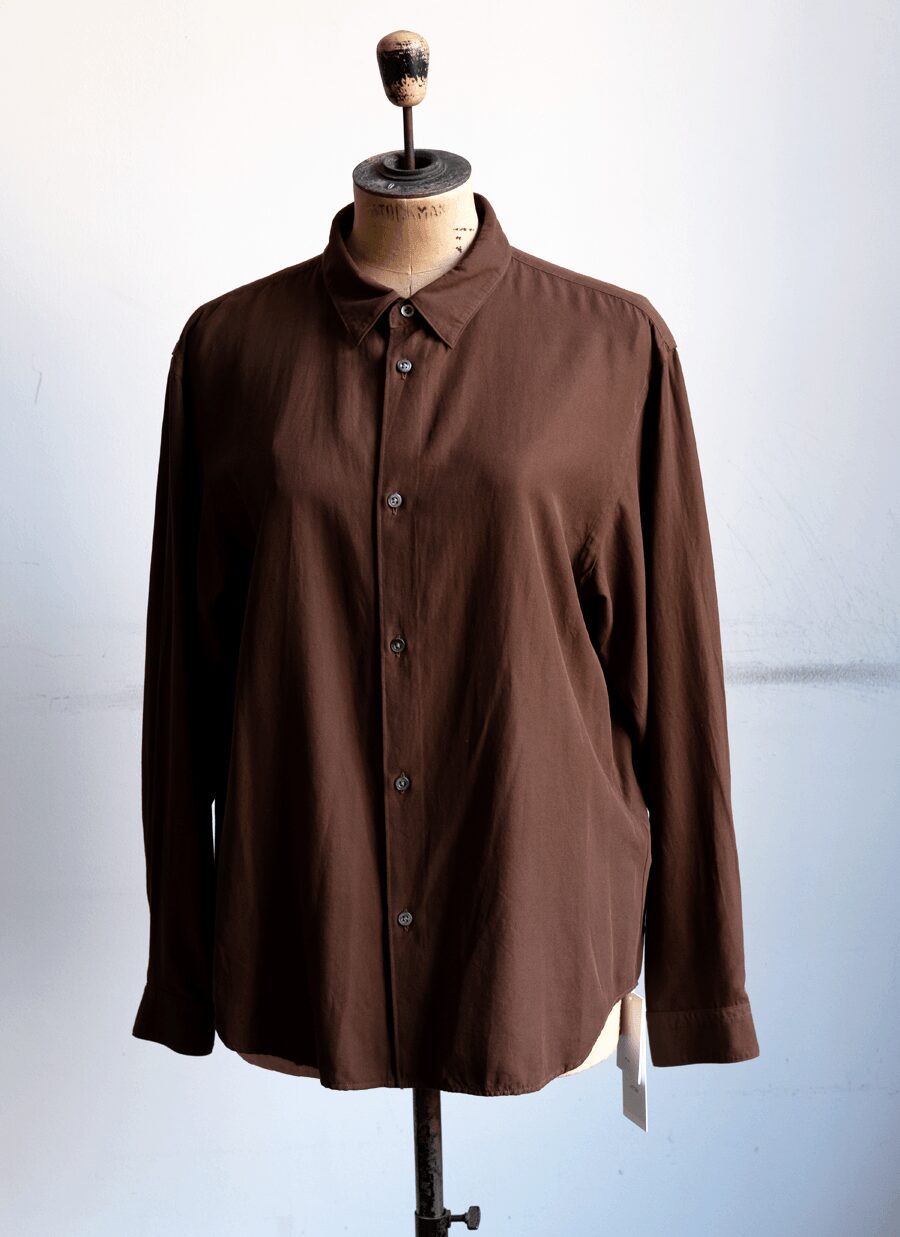 ATON　COTTON SILK VIERA LOOSE FIT SHIRT