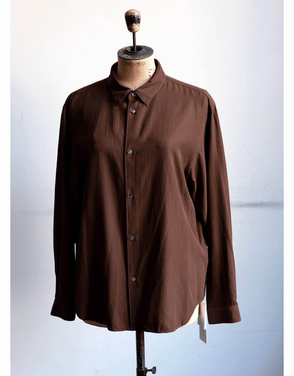 ATON　COTTON SILK VIERA LOOSE FIT SHIRT