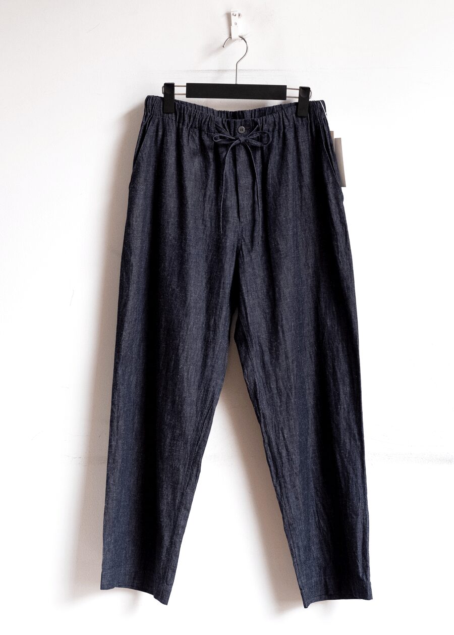 Cale　Cotton Ramie Denim Easy Pants