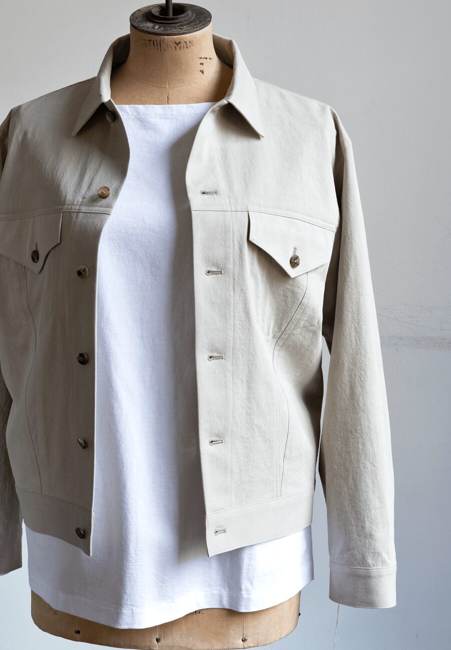 COMOLI　コットンジャージ ボートネック