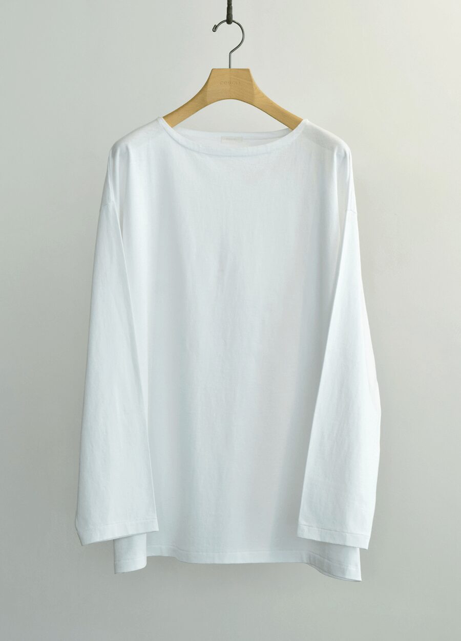 COMOLI　コットンジャージ ボートネック