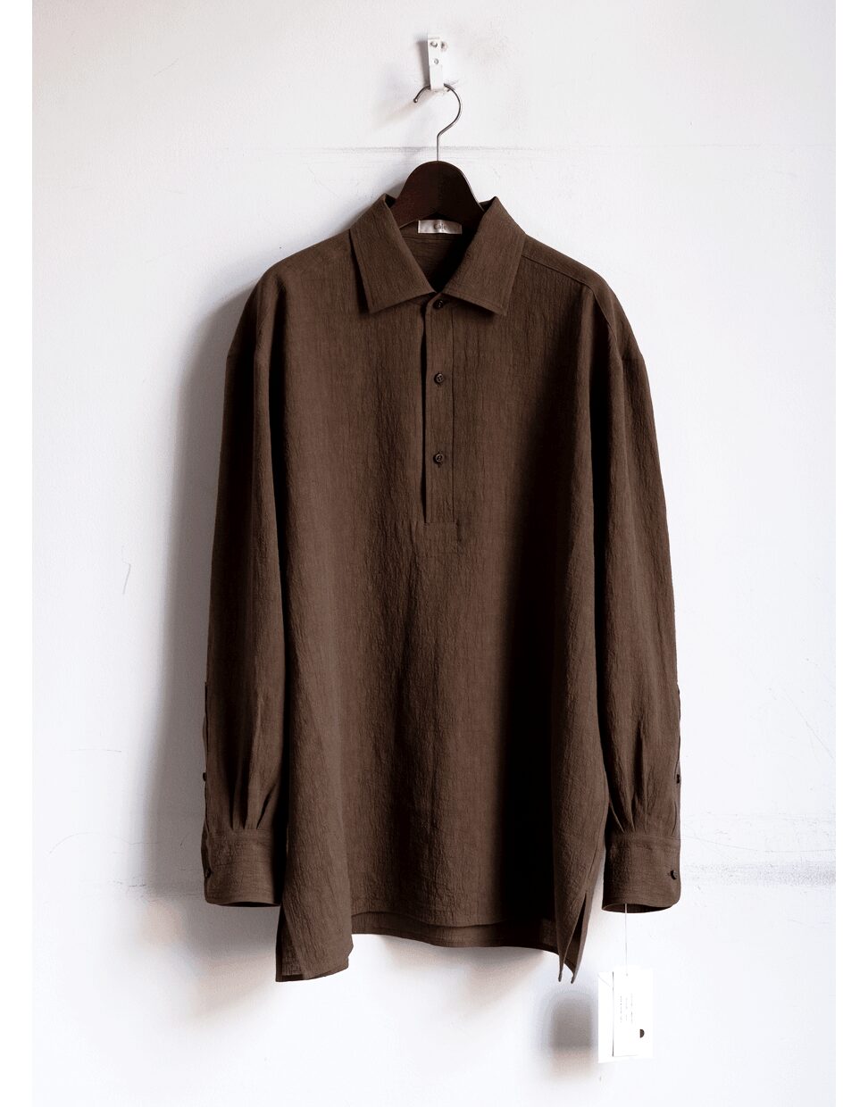 Cale　WATER TWIST LINEN PULLOVER SHIRT
