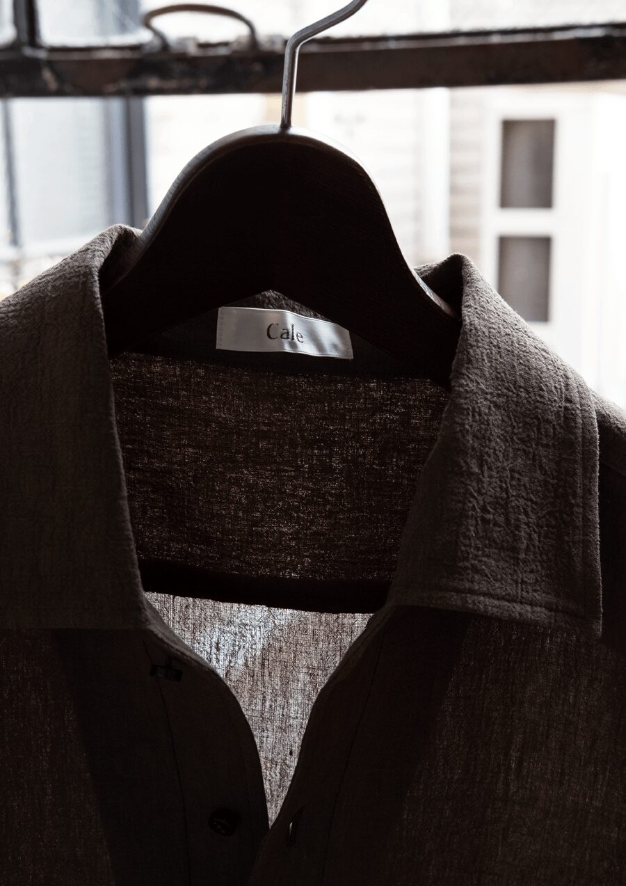 Cale　WATER TWIST LINEN PULLOVER SHIRT