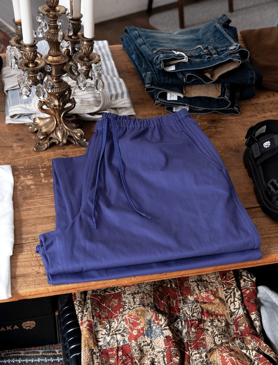 LOEFF　COTTON GABARDINE TROUSERS