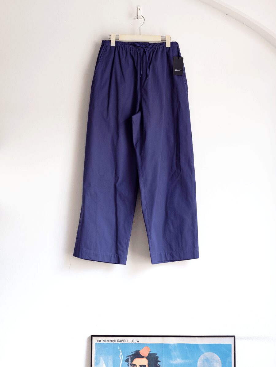 LOEFF　COTTON GABARDINE TROUSERS