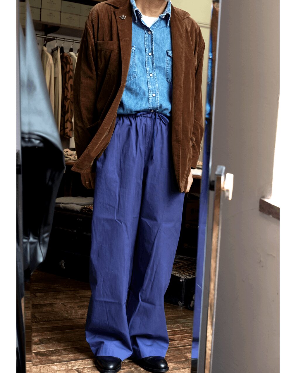 LOEFF　COTTON GABARDINE TROUSERS