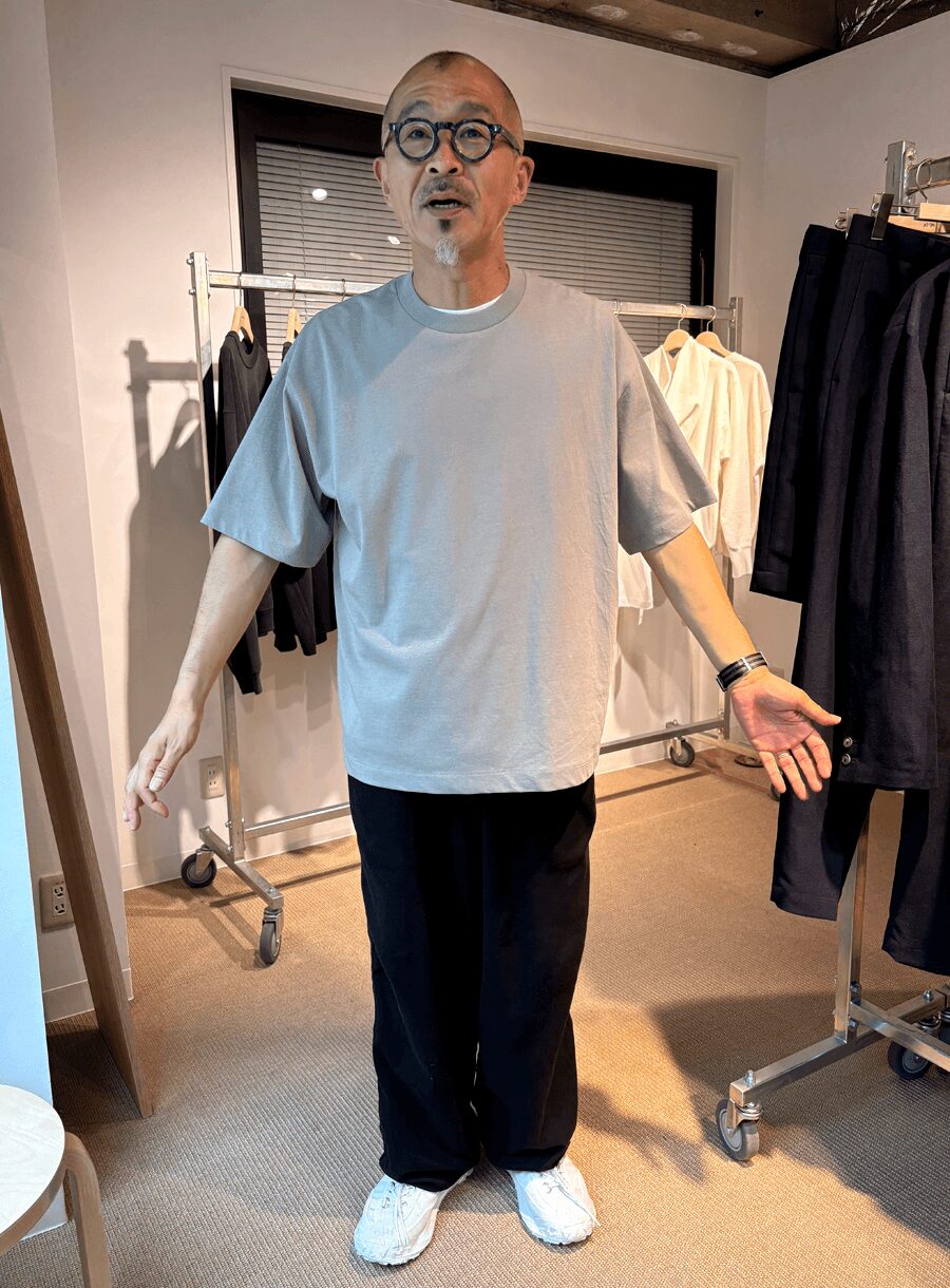 ATON　FRESCA PLATE LOOSE FIT T-SHIRT