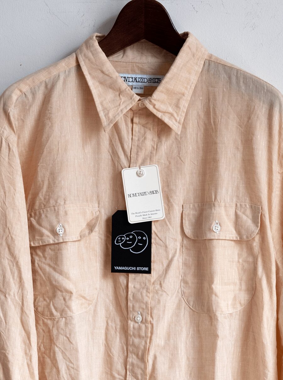 NDIVIDUALIZED SHIRTS　Solid Linen New 2poc Work Shirt