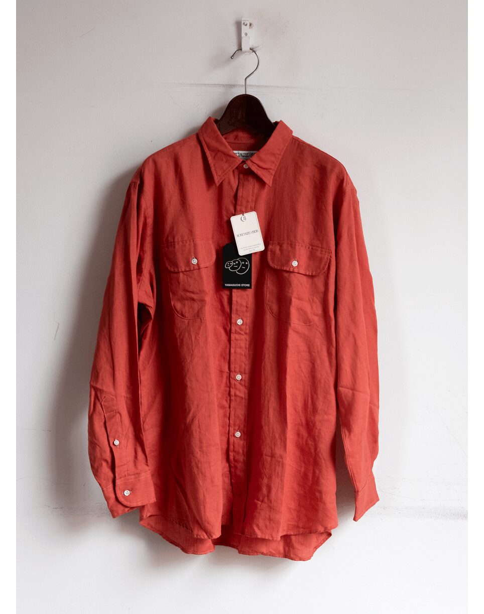 NDIVIDUALIZED SHIRTS　Solid Linen New 2poc Work Shirt