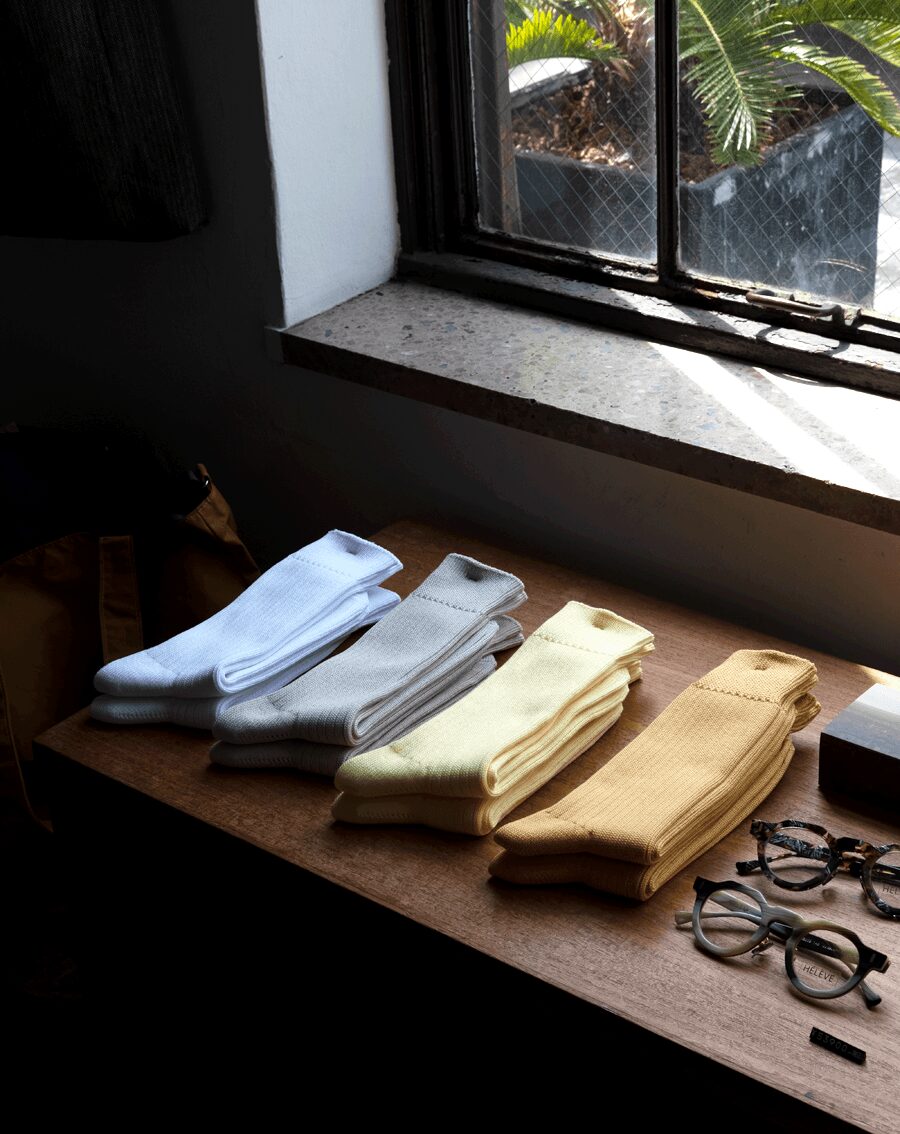 keylime Cotton Rib Socks