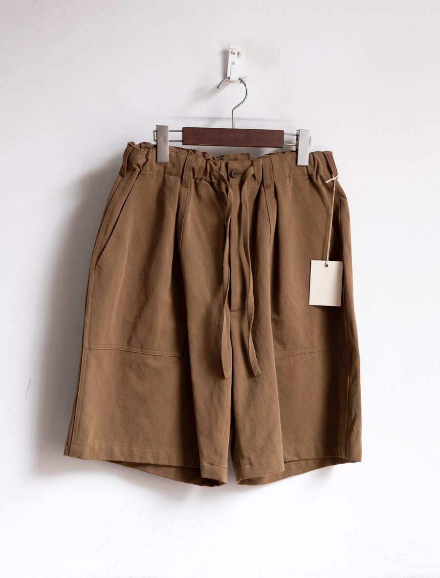 ULTERIOR　RAMIE COTTON WEST POINT UTILITY SHORTS