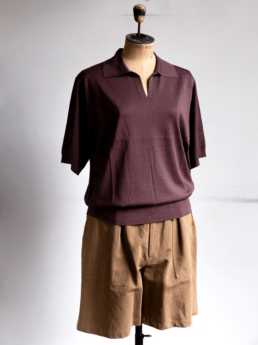 ULTERIOR　RAMIE COTTON WEST POINT UTILITY SHORTS