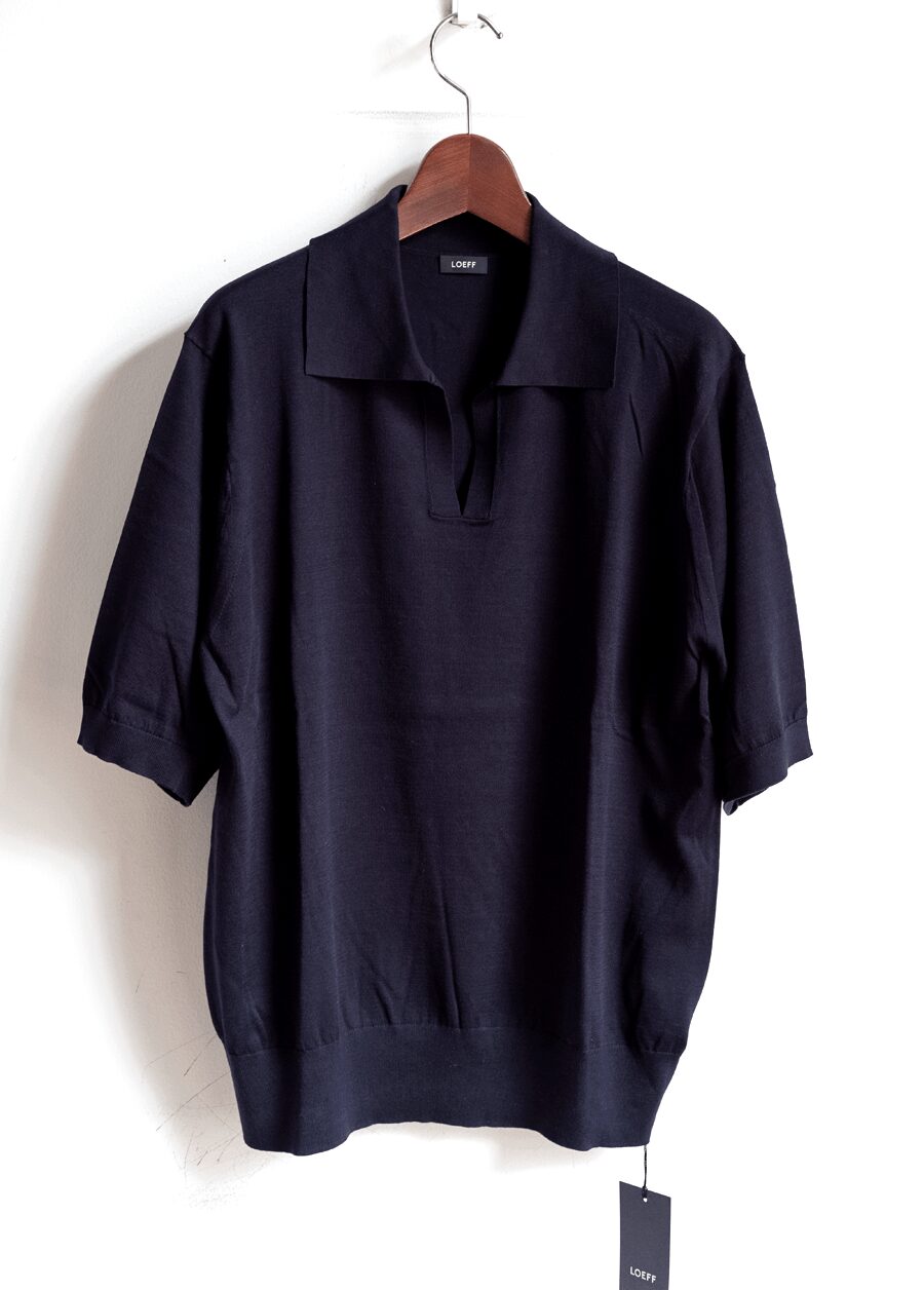 LOEFF　COTTON HIGH GAUGE SKIPPER SWEATER