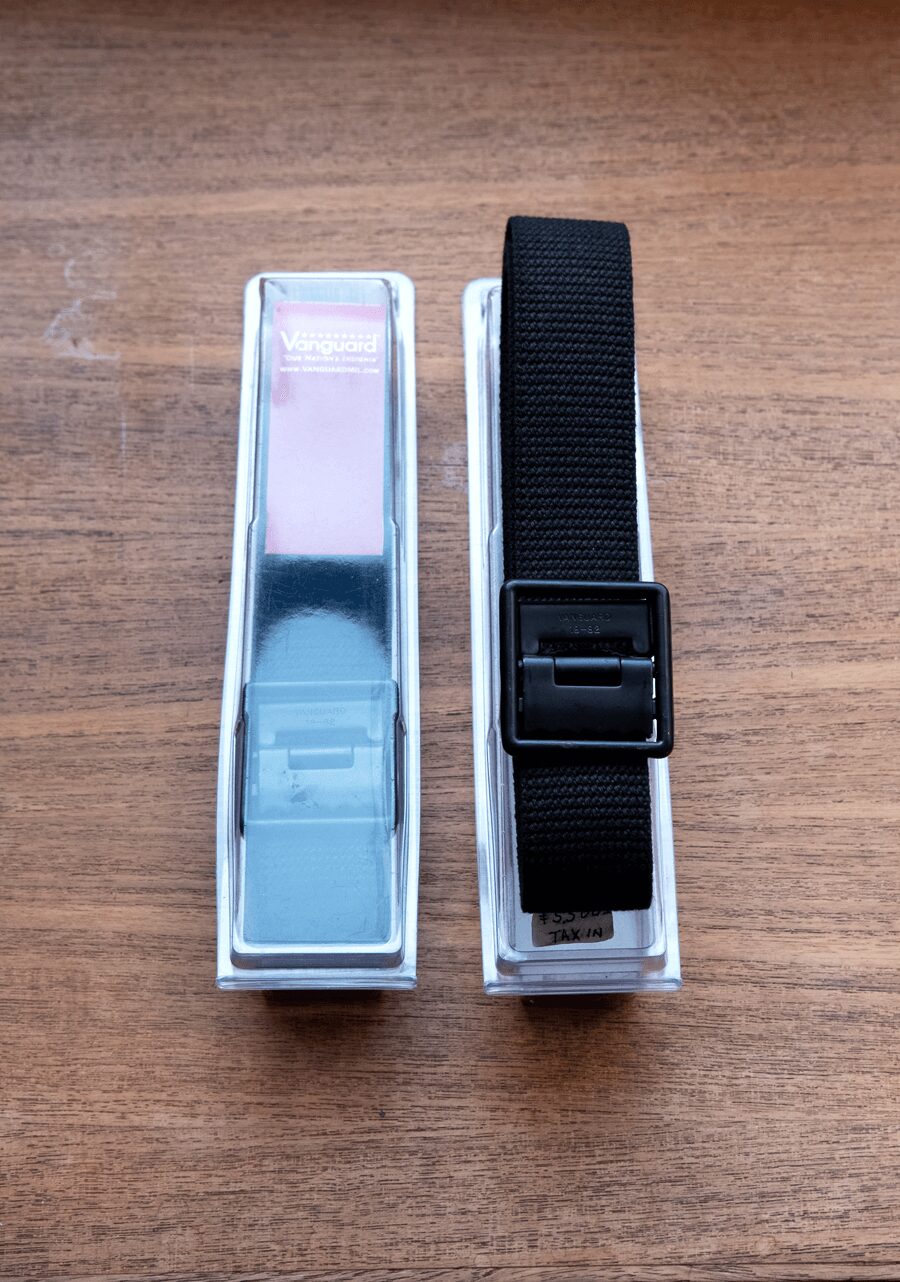 Re-stock!! VANGUARD　Military Belt Open Face Buckle