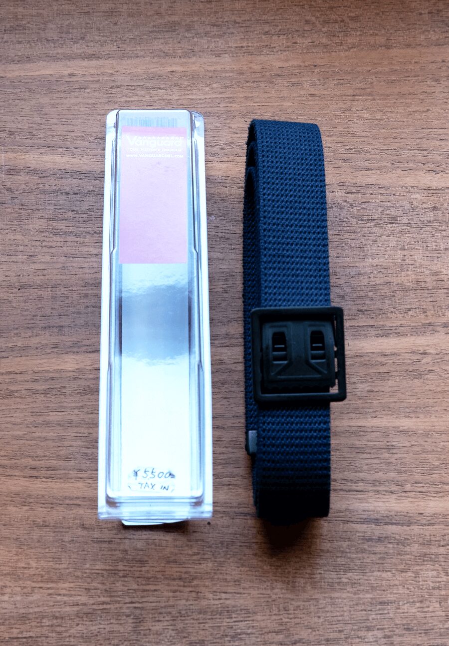 Re-stock!! VANGUARD　Military Belt Open Face Buckle