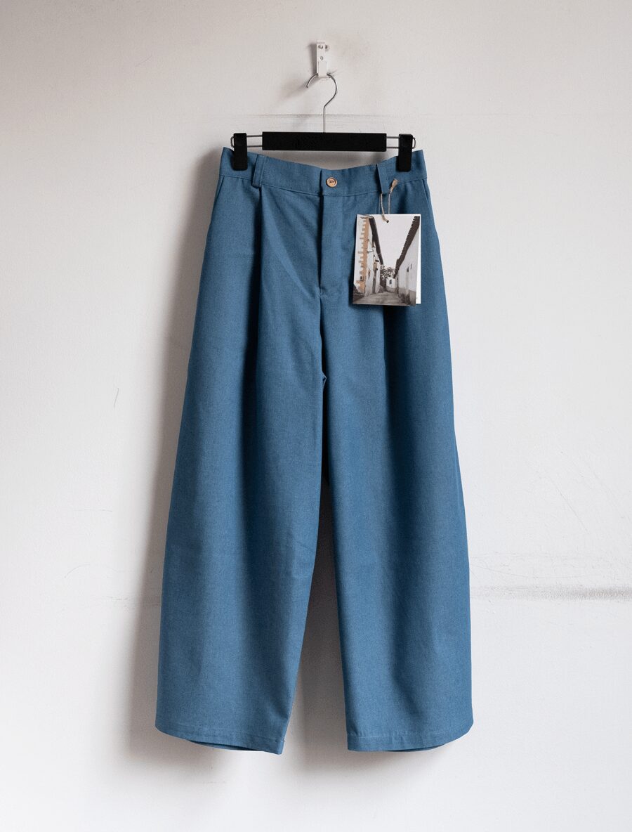 Worker’s Nobility　O Pants Blue Denim & Caramel Tuscany