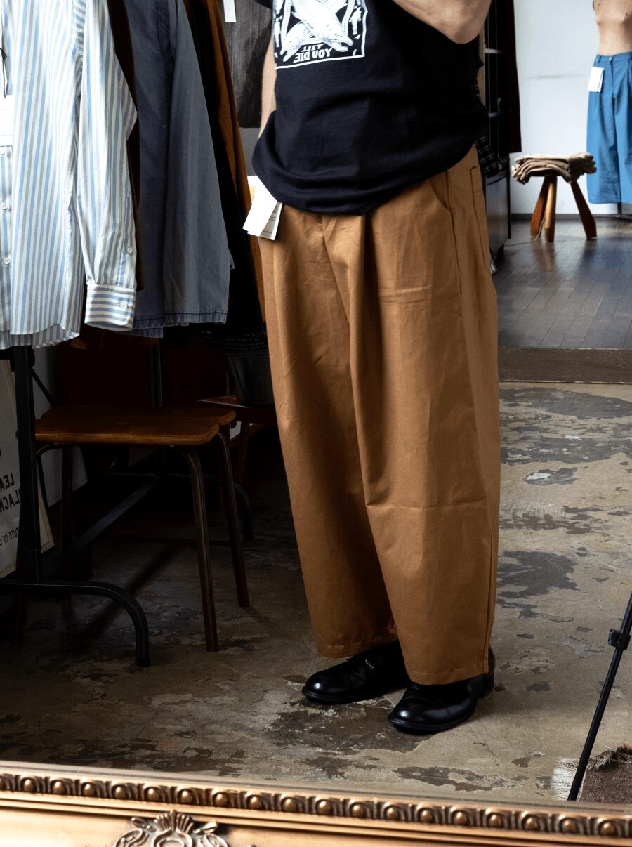 Worker’s Nobility　O Pants Blue Denim & Caramel Tuscany