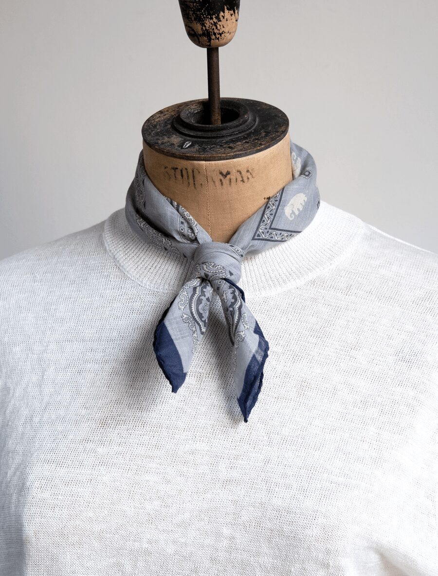 Vincent Miozza　45×45 Cotton Linen Scarf