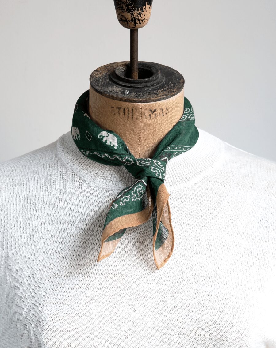Vincent Miozza　45×45 Cotton Linen Scarf