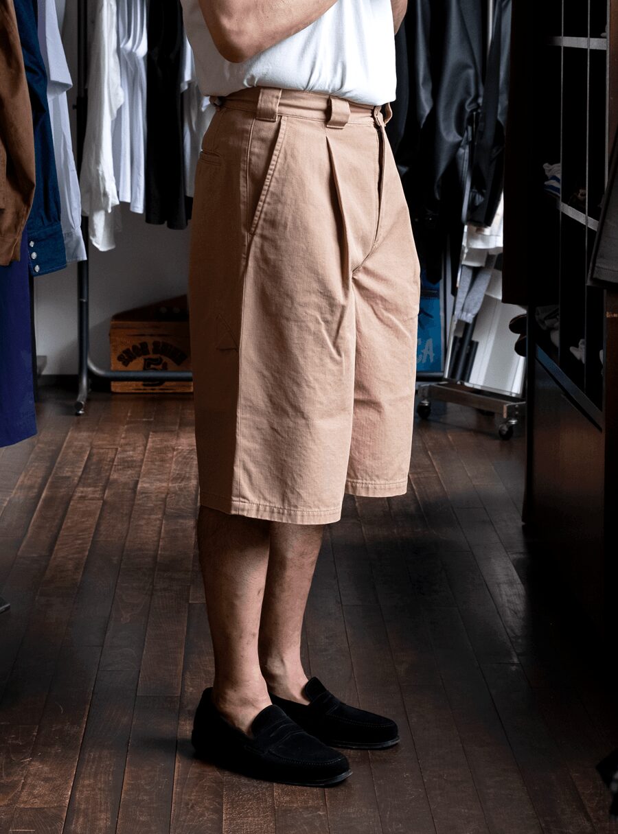 kiivu　PIGMENT PRINT CHINO SHORT PANTS