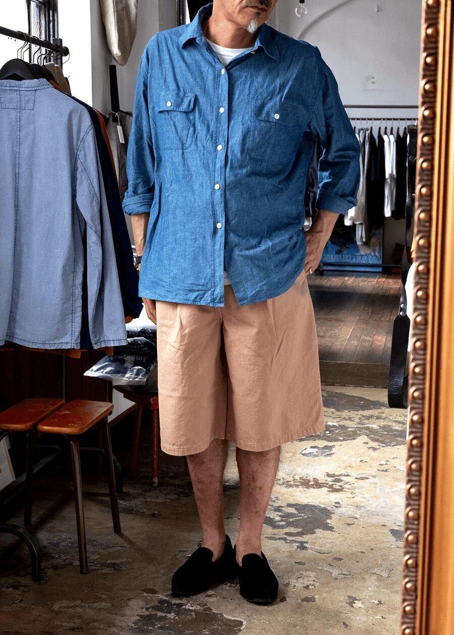 kiivu　PIGMENT PRINT CHINO SHORT PANTS