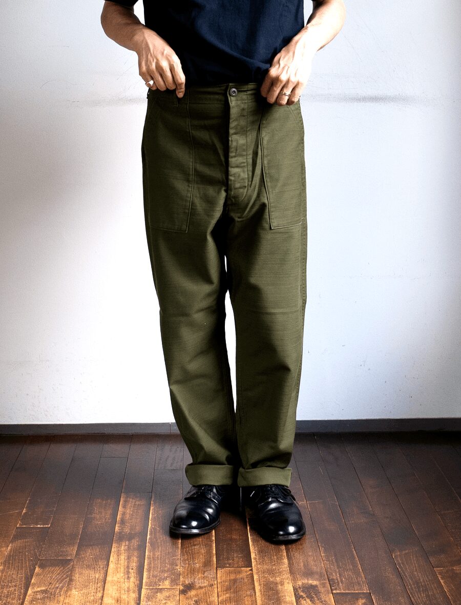 CIOTA　Cotton Back-Sateen Baker Pants Wide Tapered (One Wash)