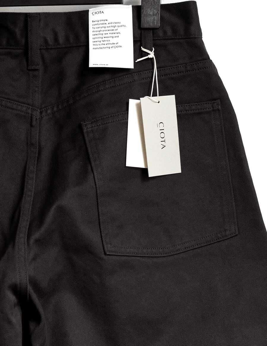 CIOTA　Cotton Twill Football Oval 5 Pocket Pants (One Wash)