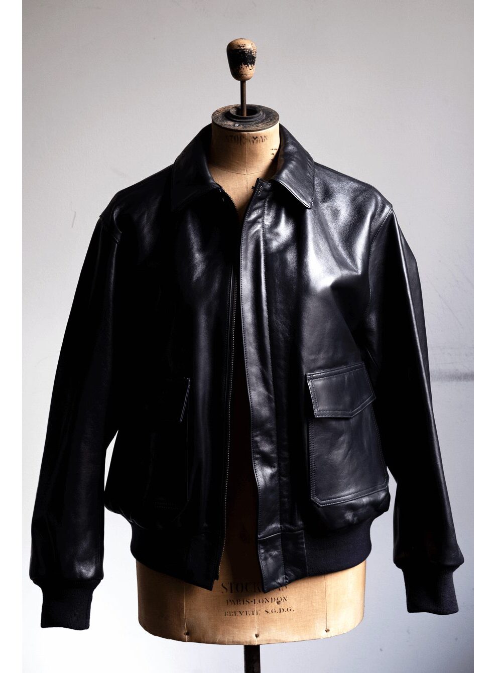 LOEFF　LAMBS LEATHER FLIGHT JACKET