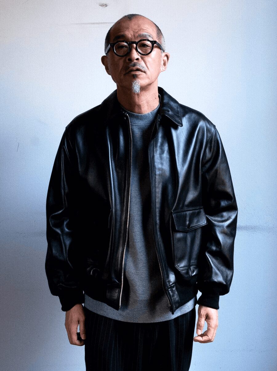 LOEFF　LAMBS LEATHER FLIGHT JACKET
