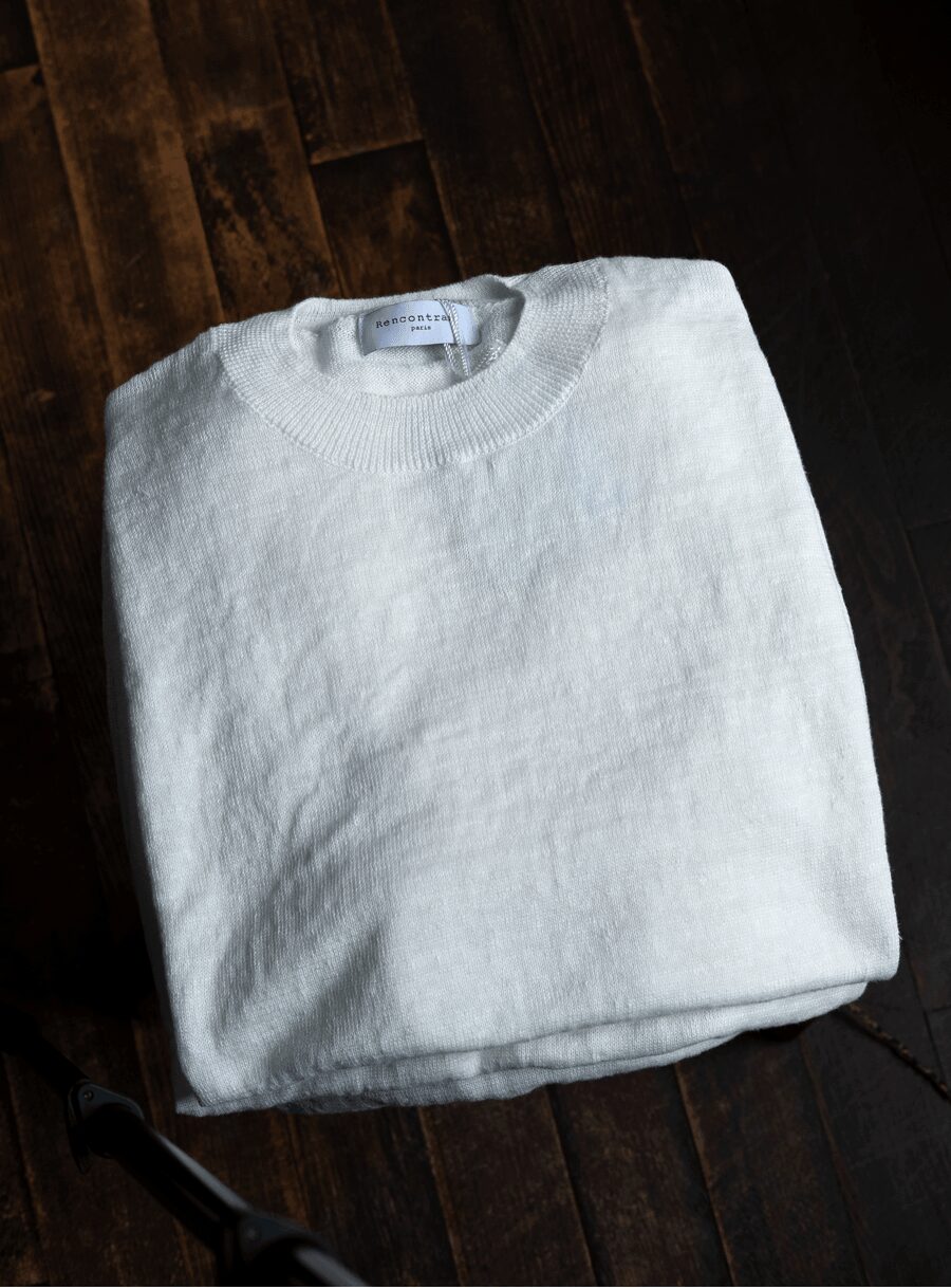 Renocntrant　LINEN CREW NECK SHORT SLEEVE