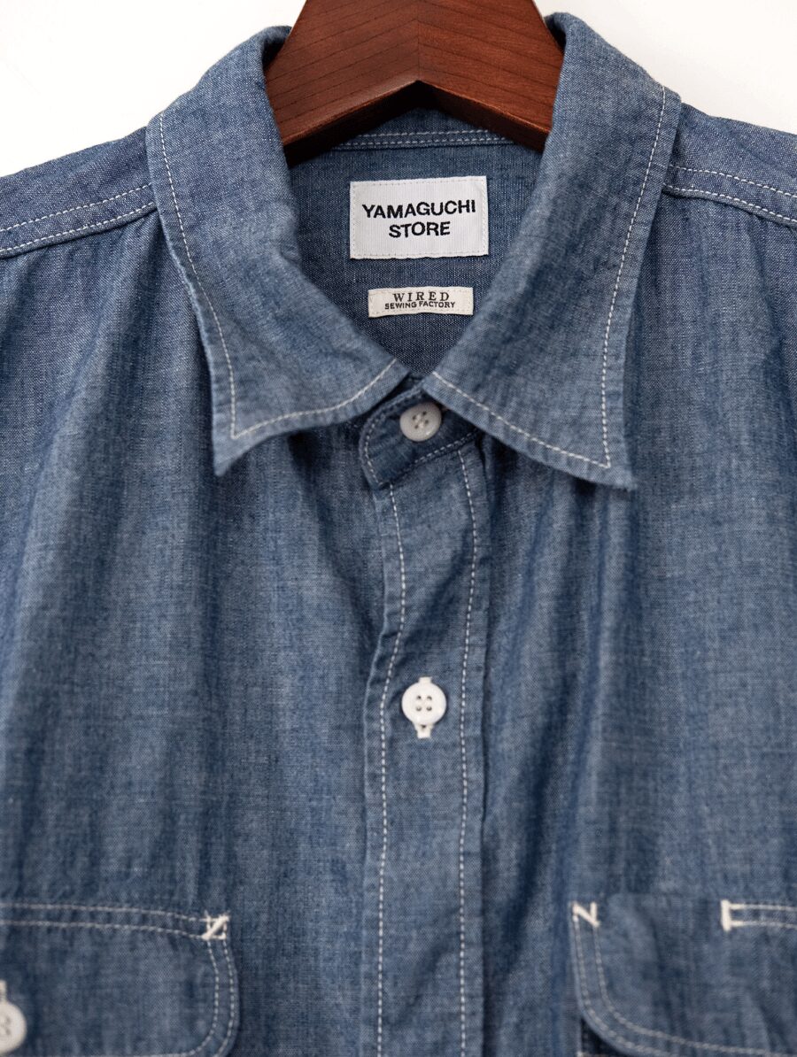 WIRED × YAMAGUCHI STORE　CHAMBRAY WORK SHIRT
