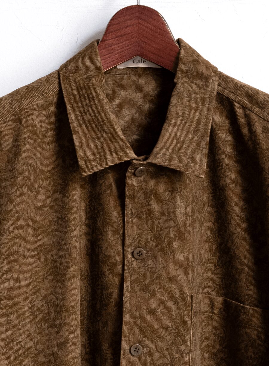 Cale　21Wale Shirt Cord Print Shirts Jacket
