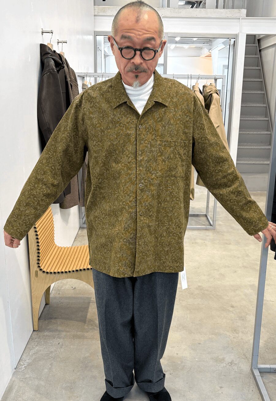 Cale　21Wale Shirt Cord Print Shirts Jacket
