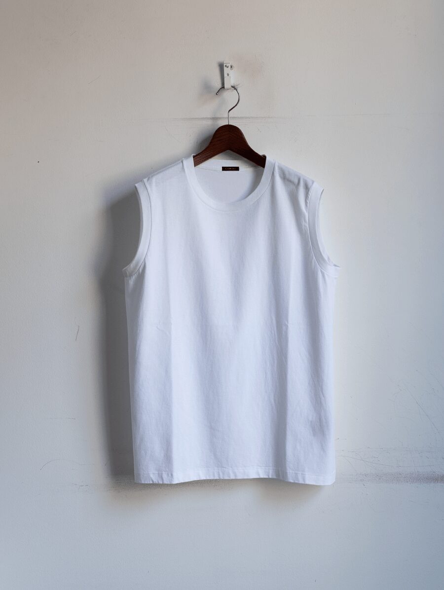 Re-stock!! COMOLI　コットンジャージ ノースリーブ