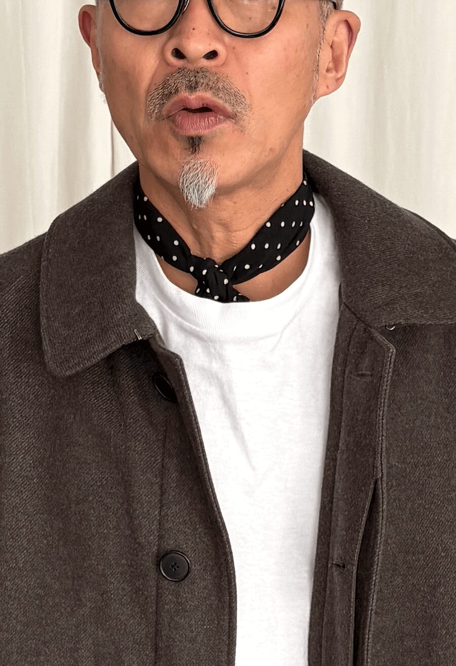 HEUGN× Fratelli Luigi　Scarf 005 “Pois”