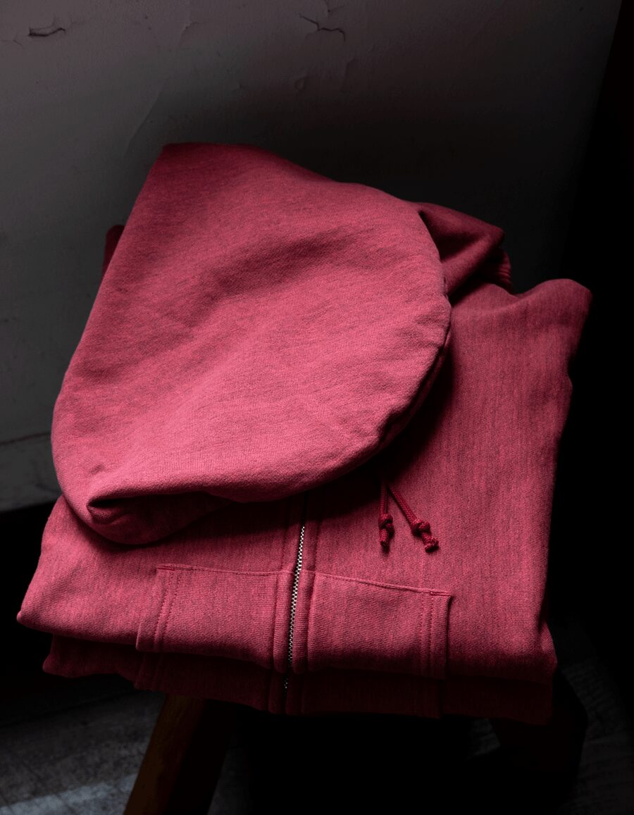 ULTERIOR　FADED SILKY TERRY RW ZIP UP PARKA