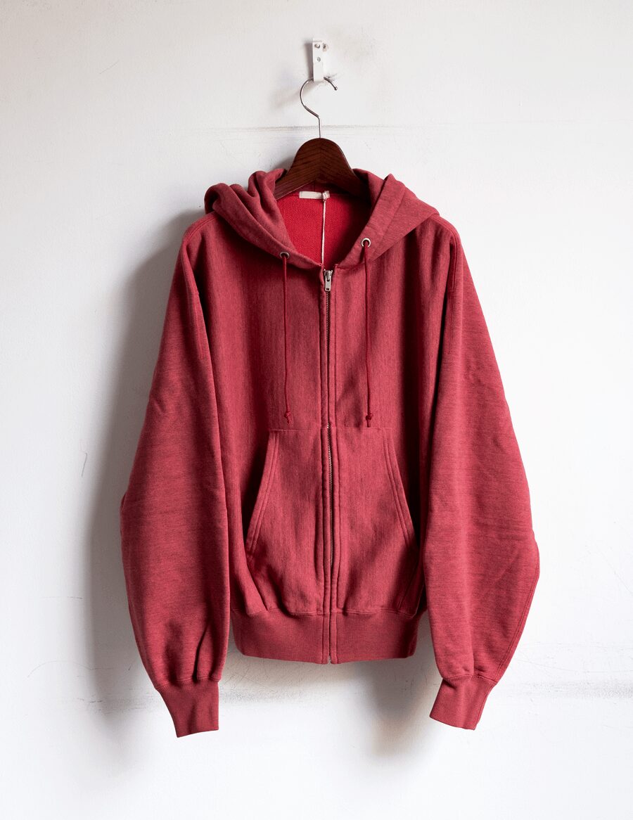 ULTERIOR　FADED SILKY TERRY RW ZIP UP PARKA
