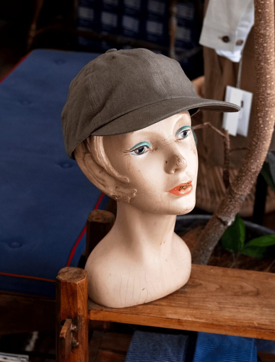 ULTERIOR　FADED CORKSCREW TWILL 6 PANELED CAP