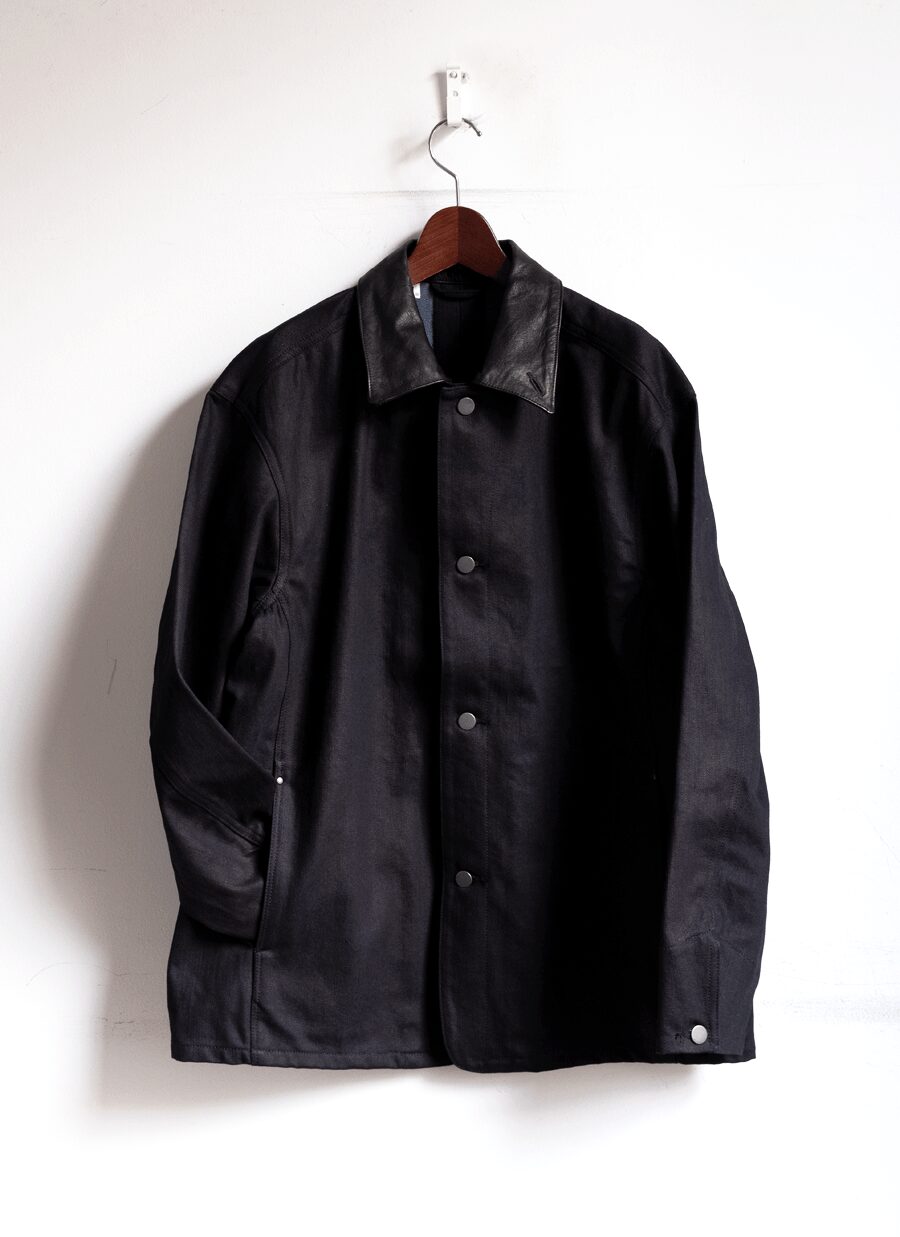 kiivu　DENIM WORK JACKET -12.5oz Rainbow Denim + SUMI chintz finish-