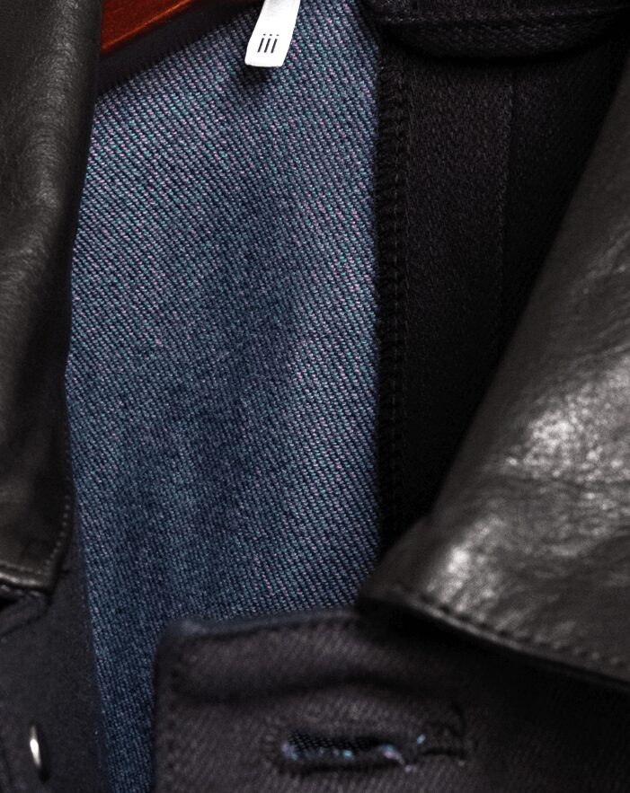 kiivu　DENIM WORK JACKET -12.5oz Rainbow Denim + SUMI chintz finish-